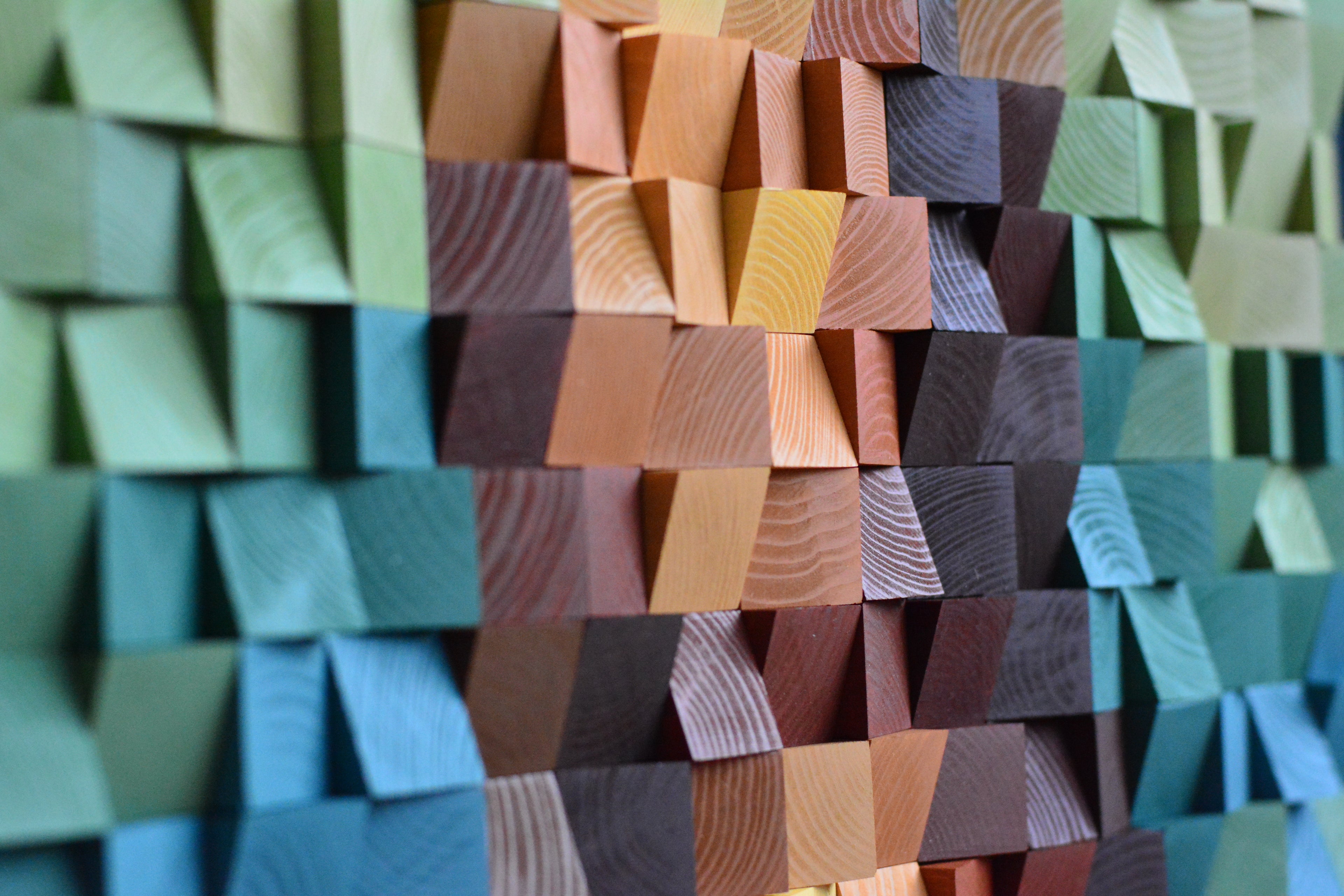 Wooden wall sculpture