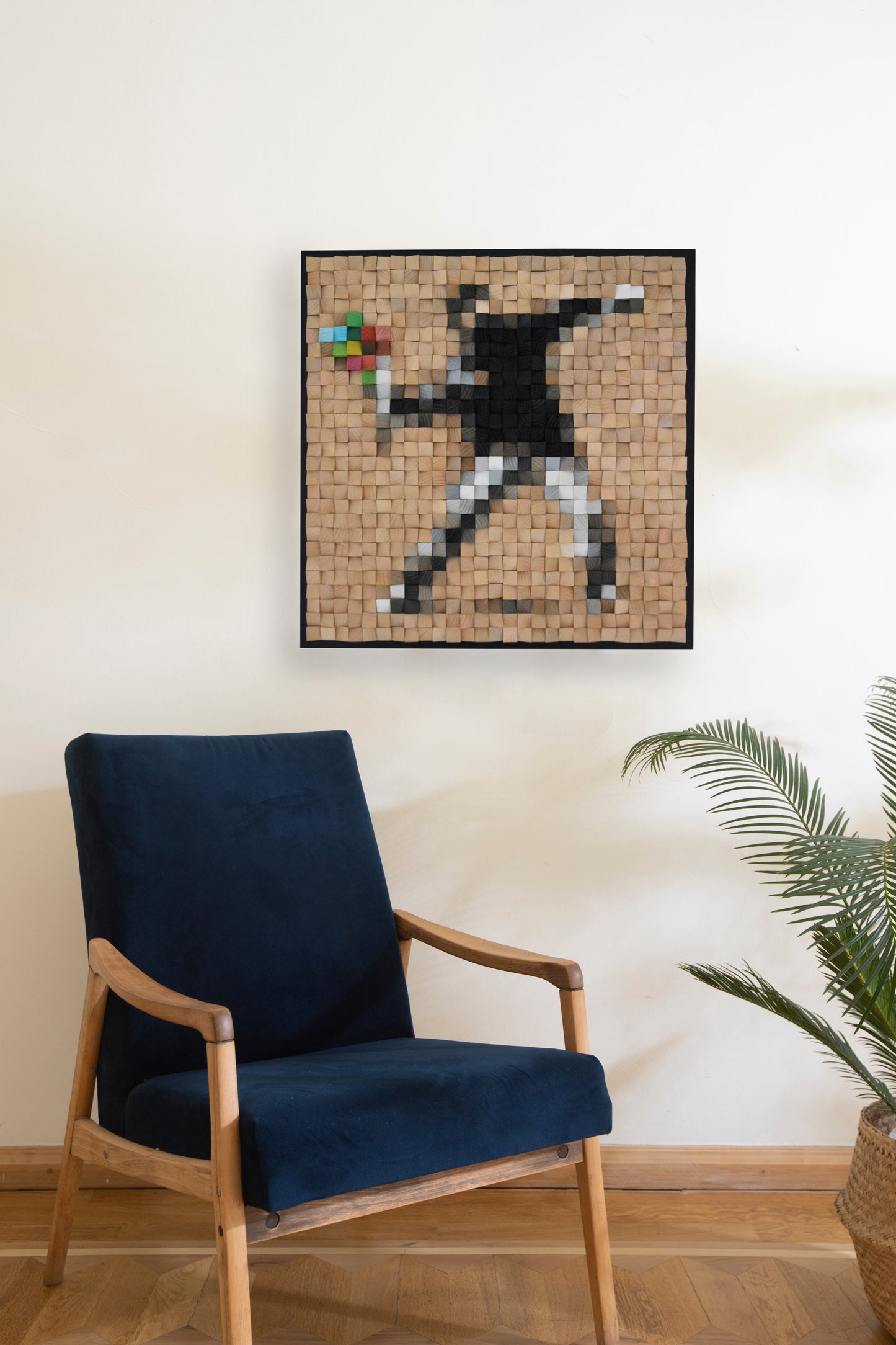 Wooden art "Flower thrower"