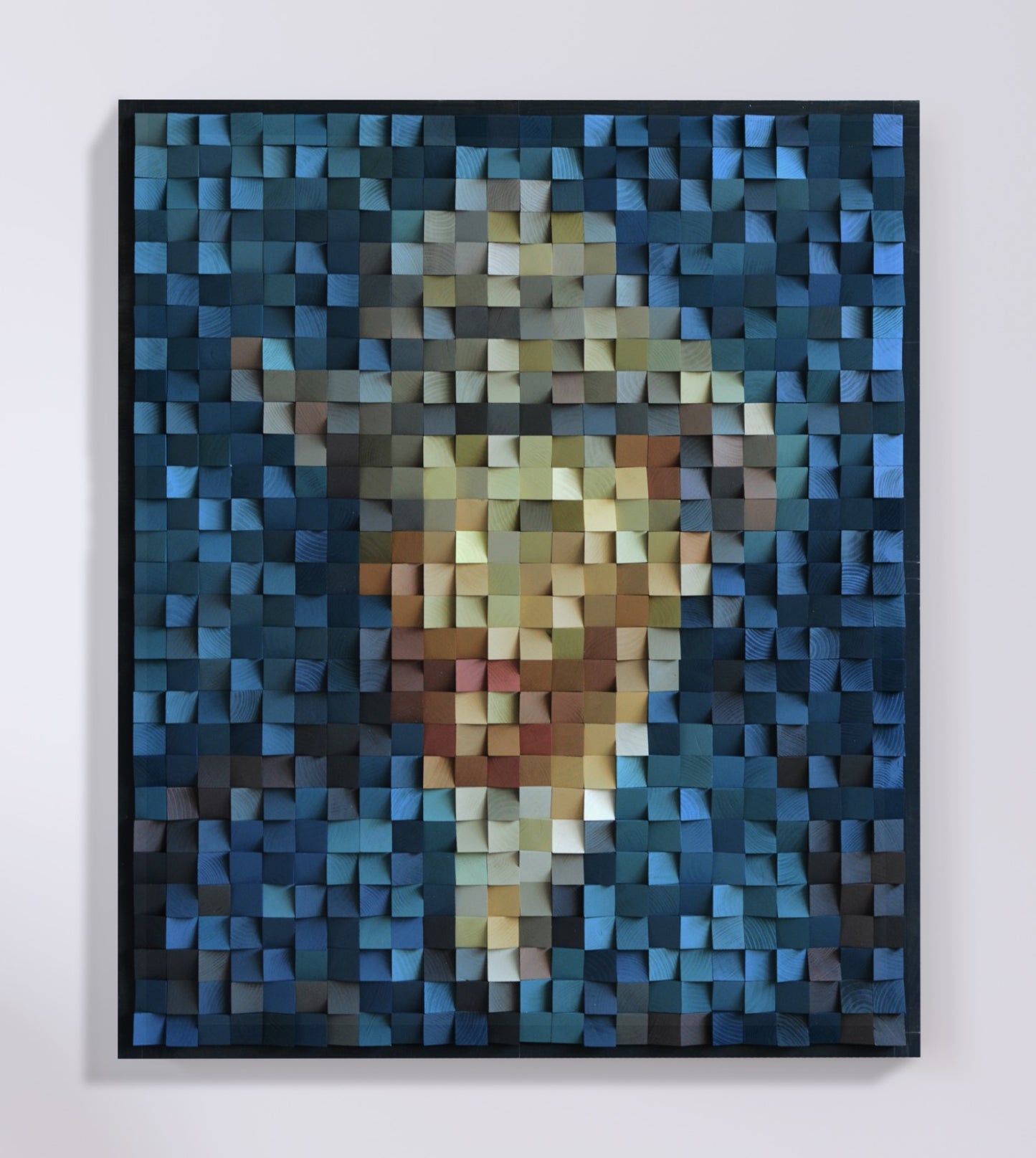 Wood Art Van Gogh Self-Portrait with Grey Felt Hat
