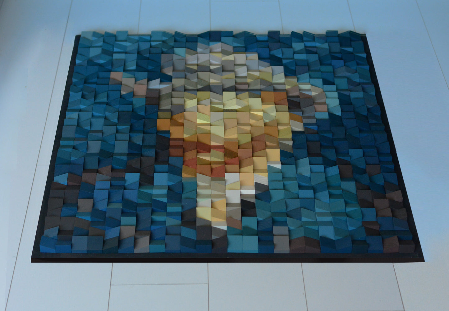 Wood Art Van Gogh Self-Portrait with Grey Felt Hat