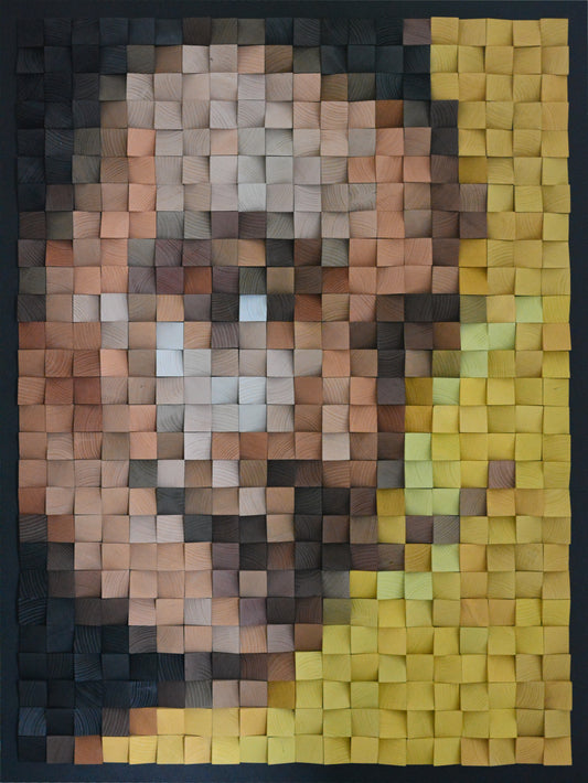 Wooden Art "Portrait of Salvador Dali"