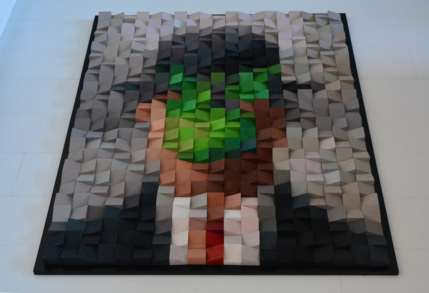 Wooden art "The Man and the Mask"