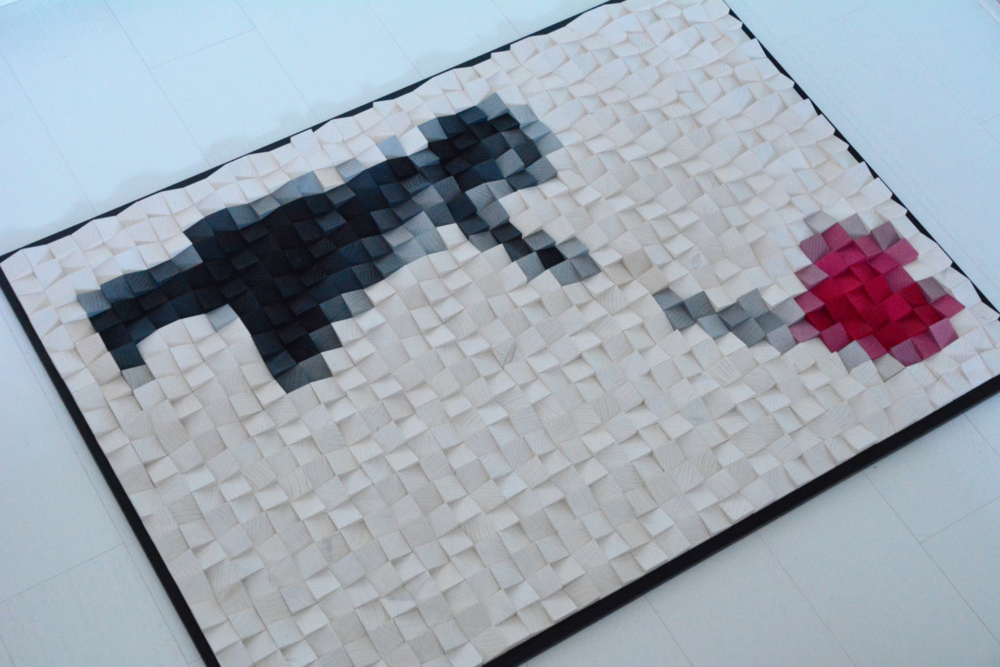 Girl Without a Balloon – Large Wooden Wall Art, 3D Wood Street Art, 75×105 cm