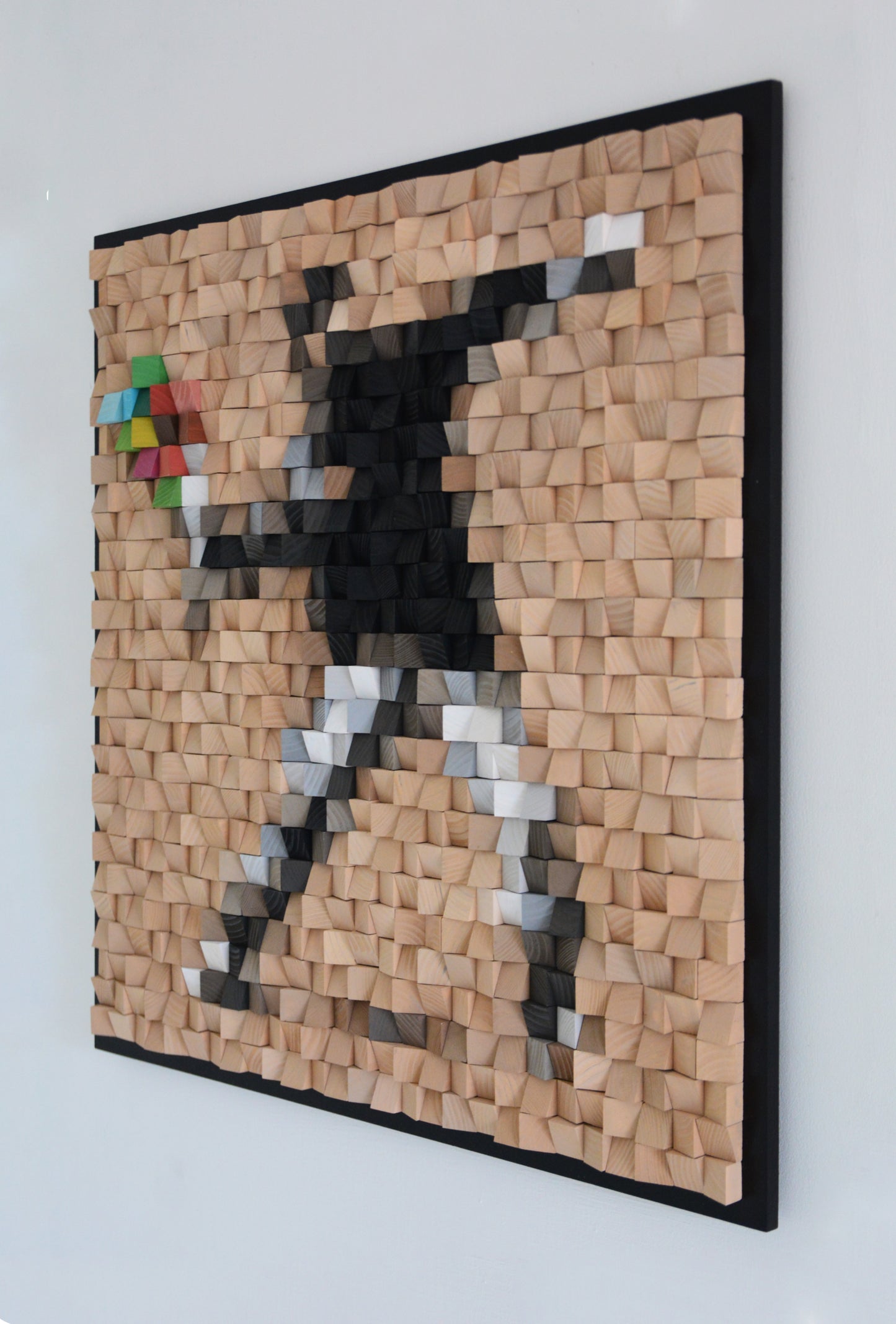Wooden art  "Flower thrower"