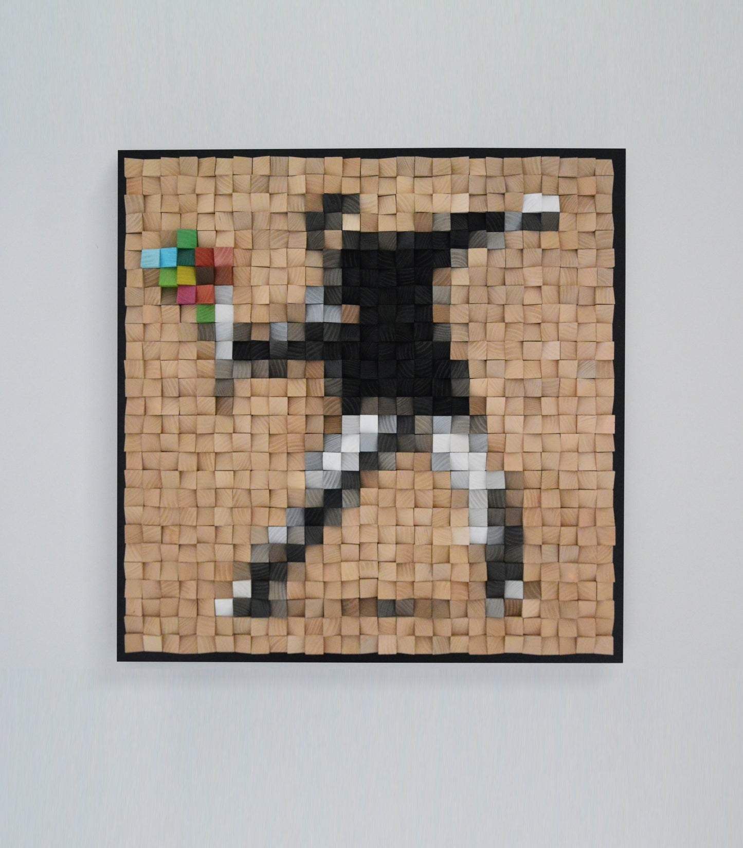 Wooden art  "Flower thrower"