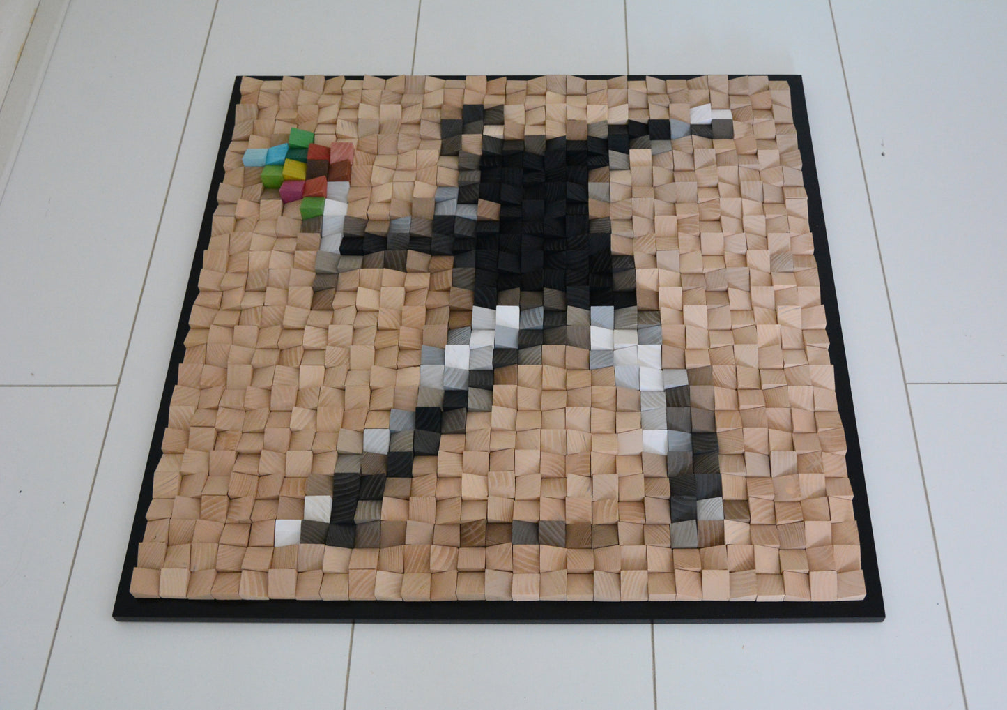 Wooden art  "Flower thrower"