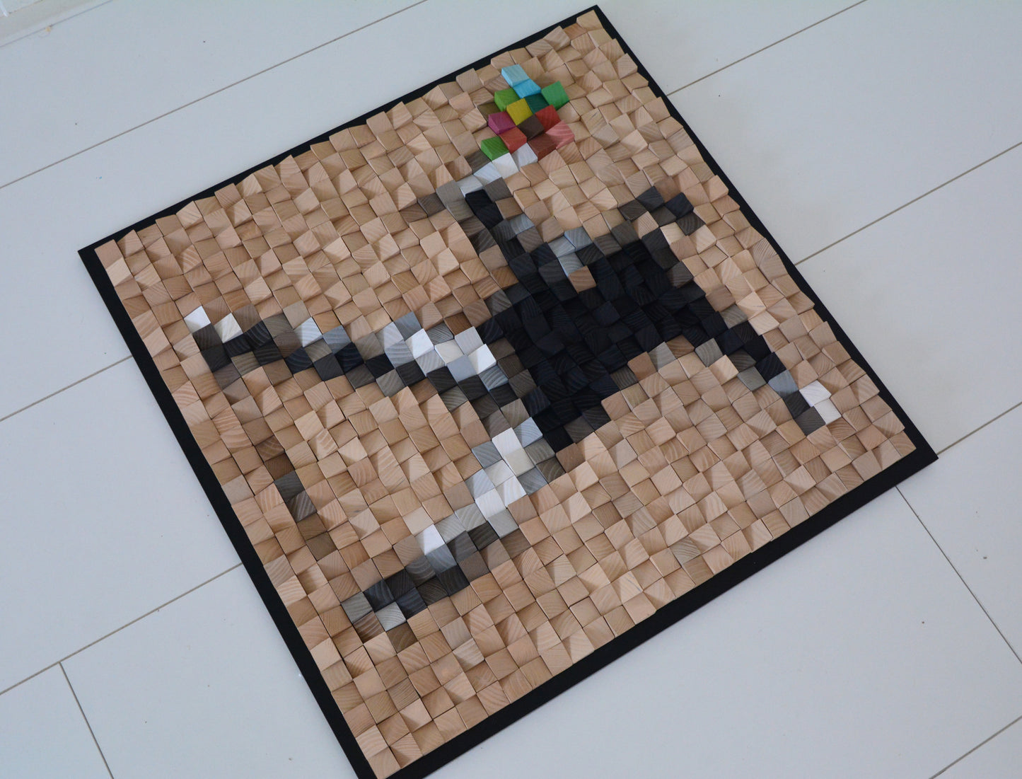 Wooden art  "Flower thrower"