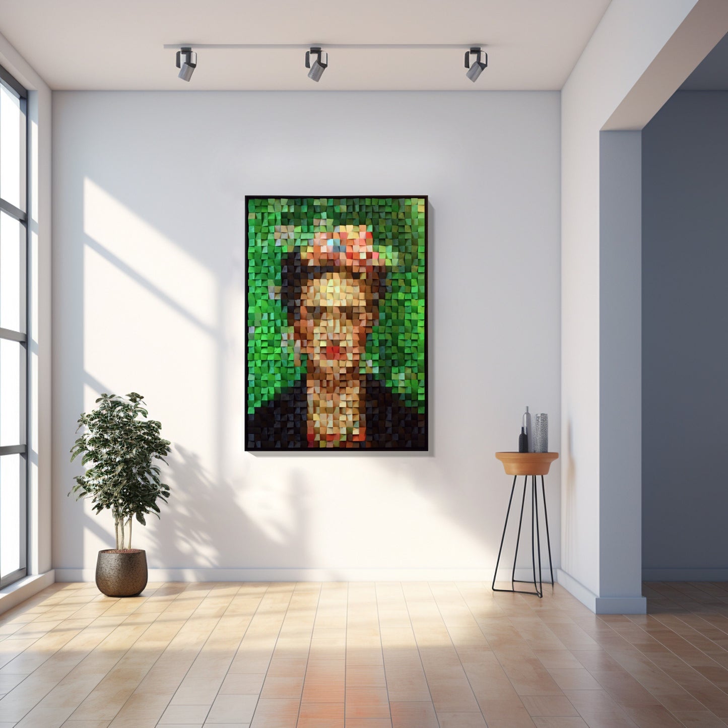 Wooden Art Frida Khalo